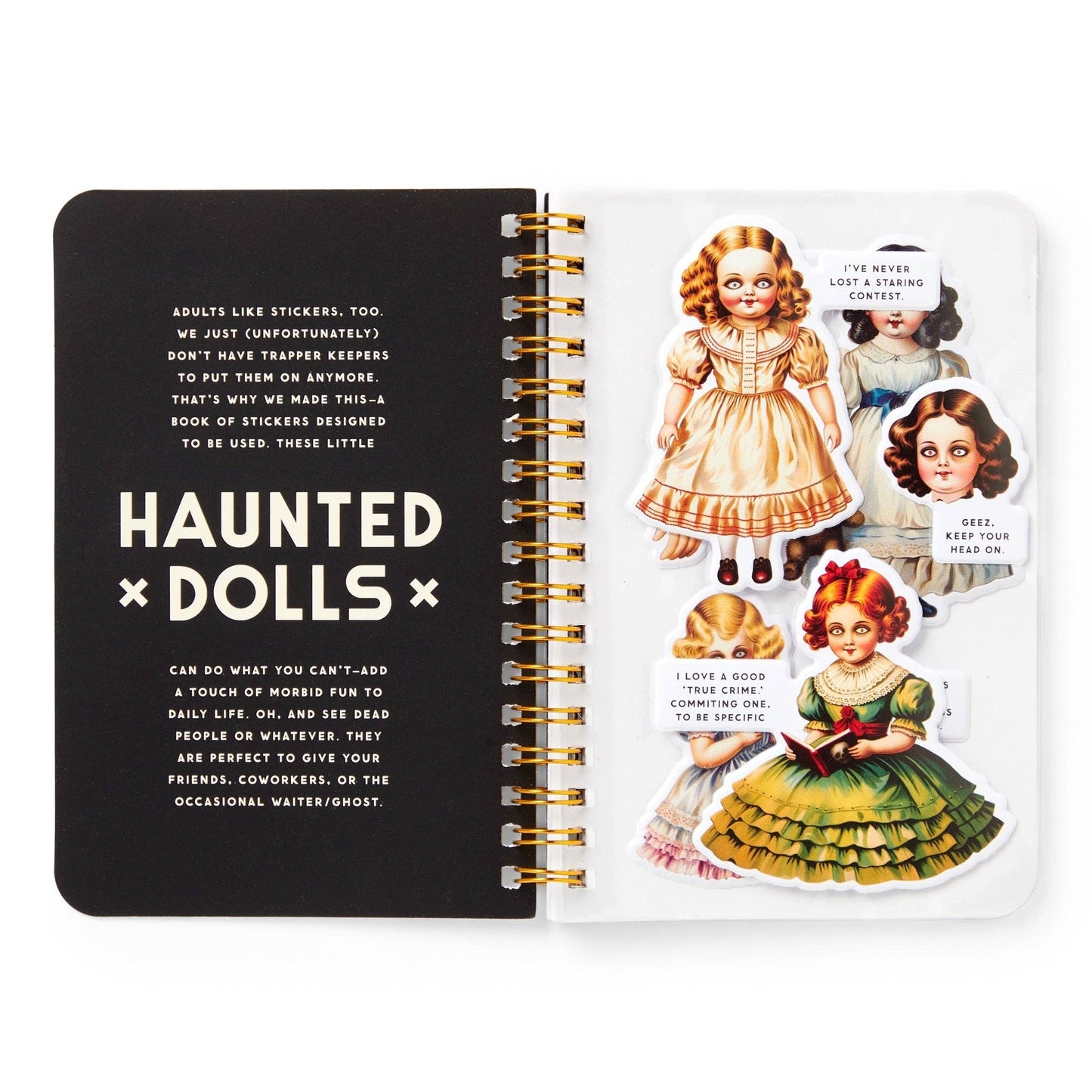 
                  
                    Haunted Dolls Sticker Book by Brass Monkey
                  
                