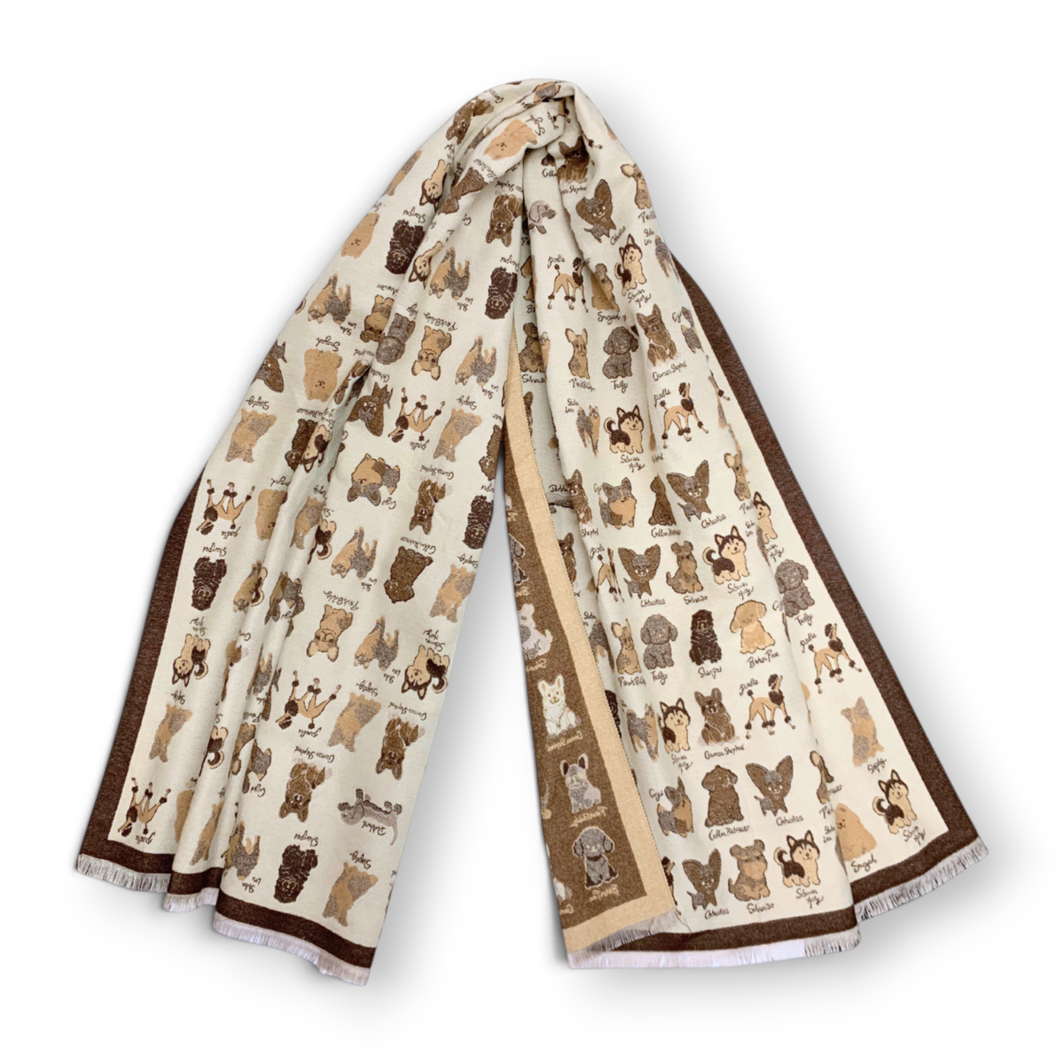 
                  
                    Dog Breeds Reversible Cashmere Blend Winter Scarf
                  
                
