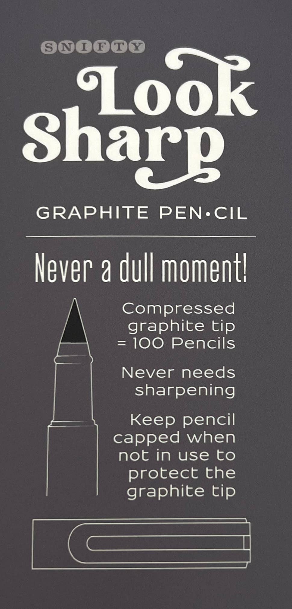 
                  
                    Look Sharp Never Sharpen Graphite Pencil: Gray Case
                  
                