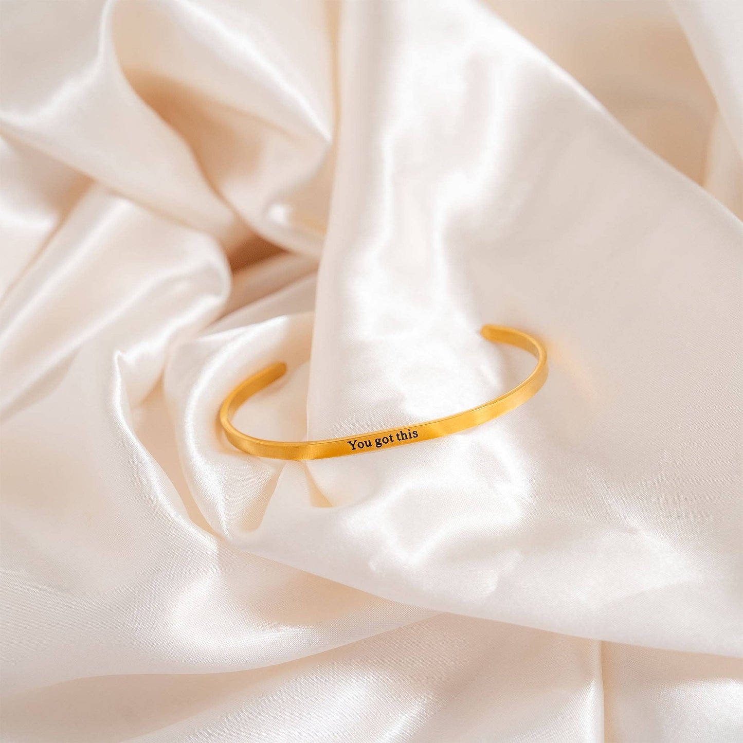 
                  
                    "You Got This" Engraved Cuff Bracelet
                  
                