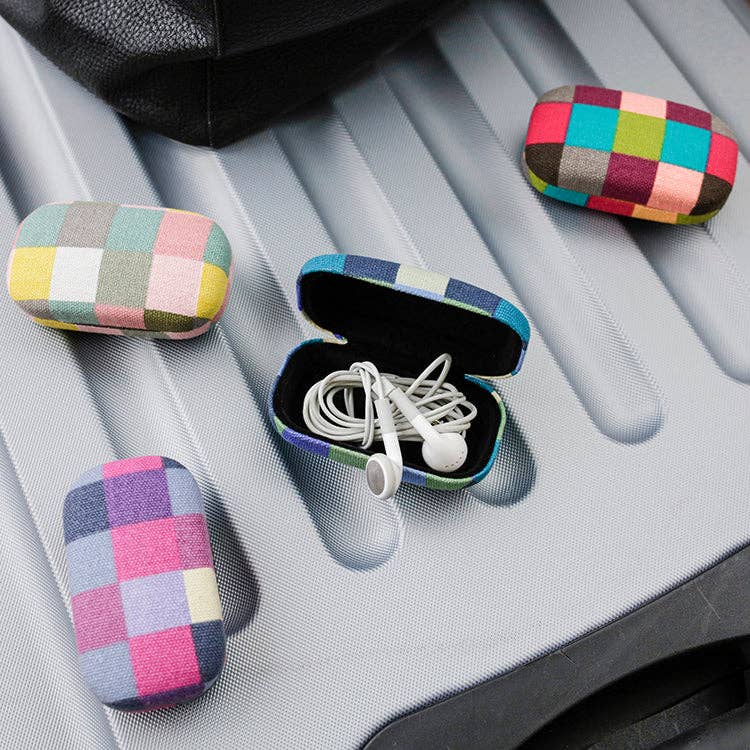 
                  
                    Checkered Fabric Travel Case by Kikkerland
                  
                