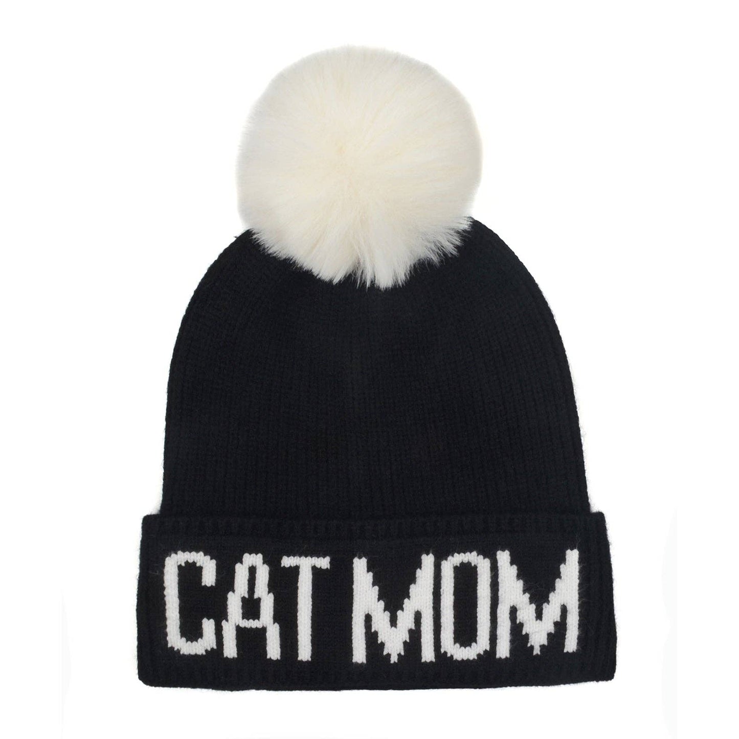 
                  
                    "Cat Mom" PomPom Knit Beanie
                  
                