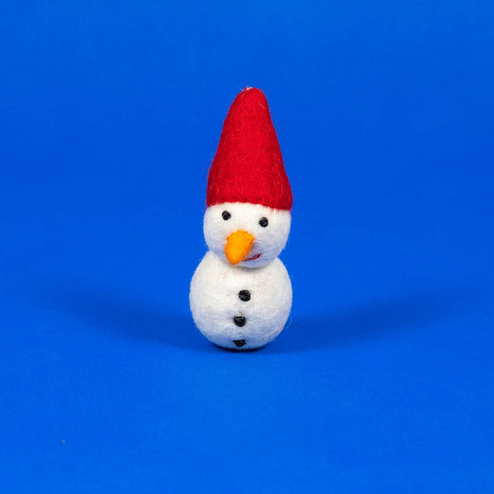Wool Snowman Catnip Toy