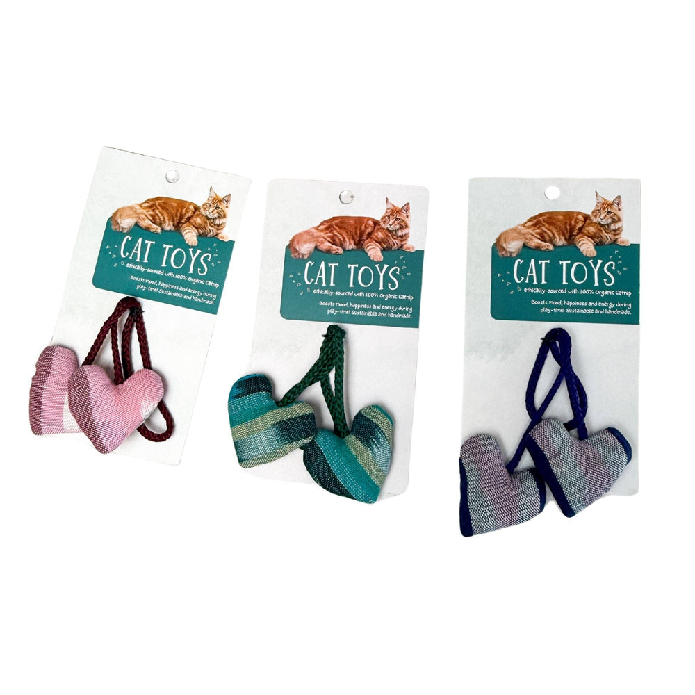 
                  
                    Organic Catnip Tethered Hearts Cat Kicker Toy
                  
                