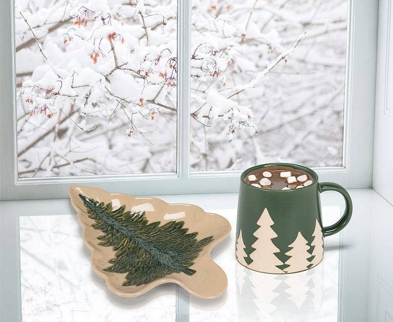 
                  
                    Pine Trees Wide Base Mug: 14oz
                  
                