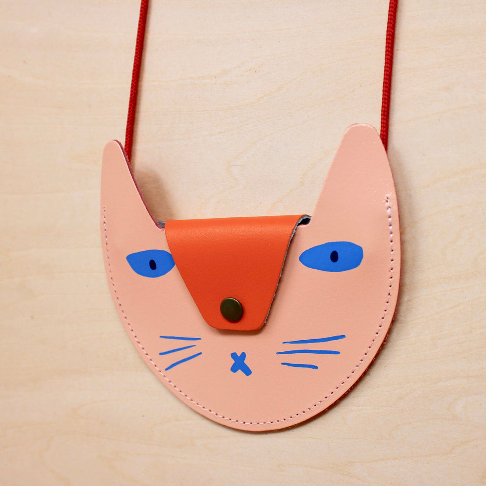 
                  
                    Cat Leather Pocket Purse
                  
                