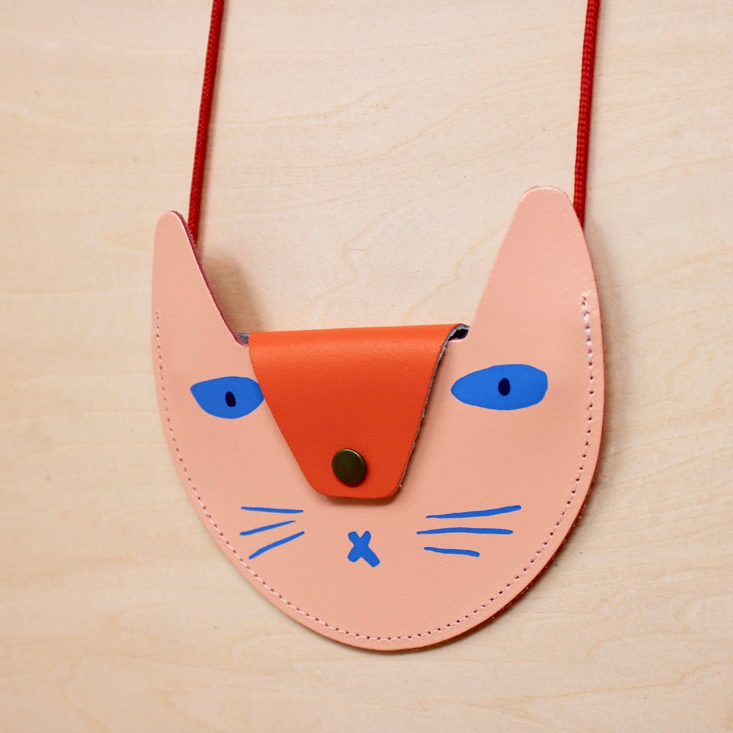 
                  
                    Cat Leather Pocket Purse
                  
                