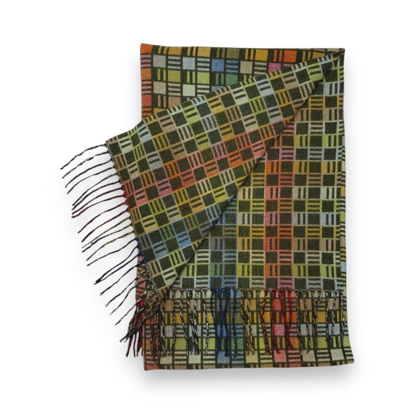 
                  
                    Cube Pattern Cashmere Blend Winter Scarf
                  
                