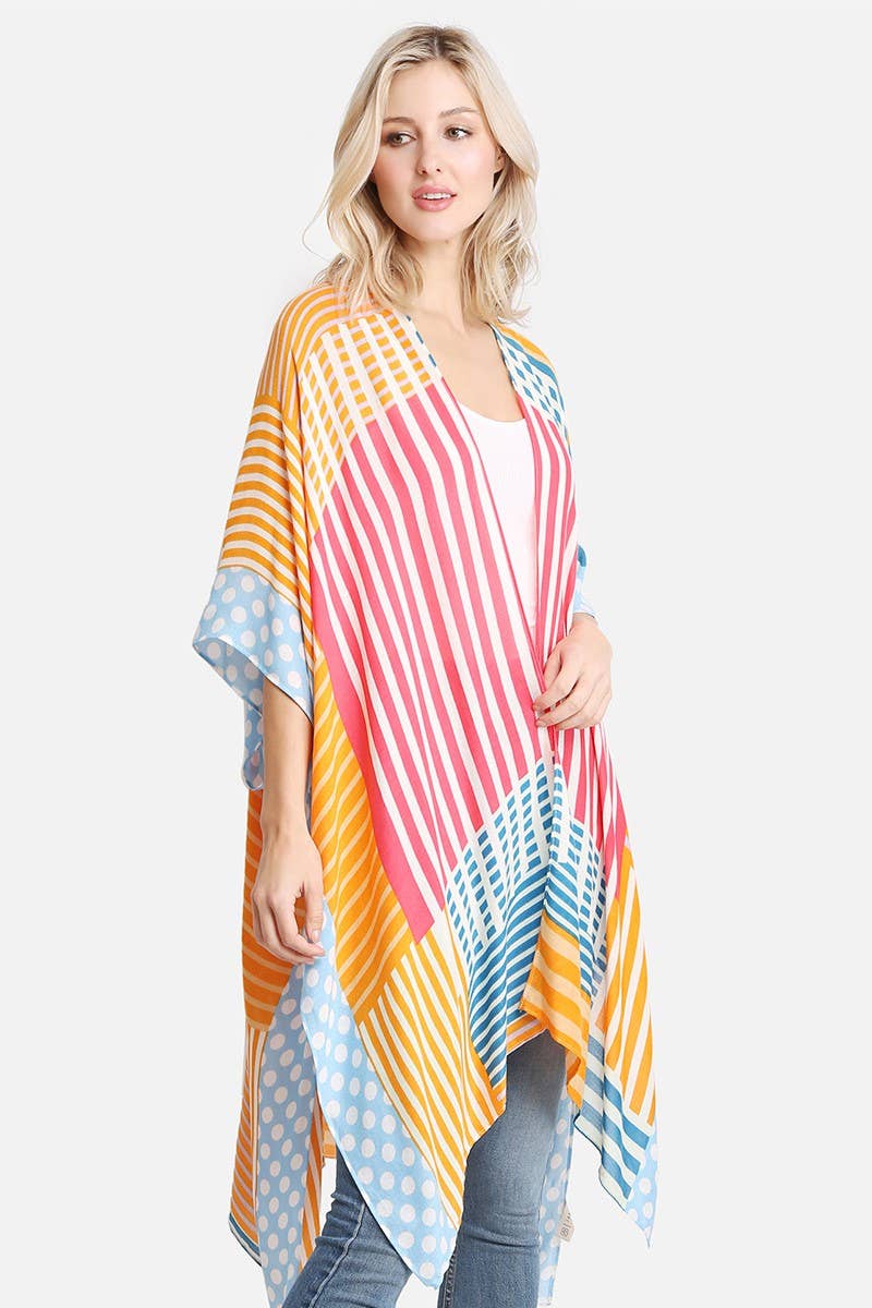 
                  
                    Women's Viscose Color Print Kimono Cover-Up
                  
                