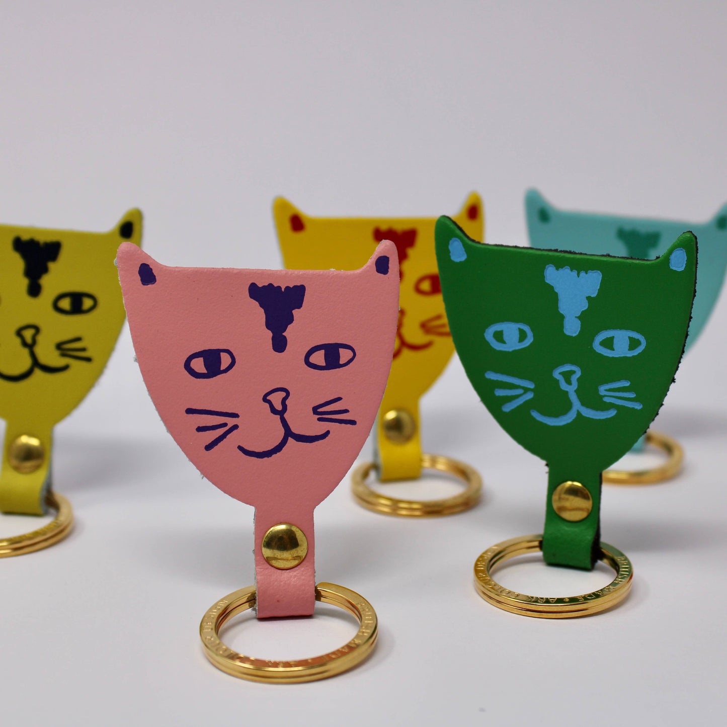 
                  
                    Cat Leather Key Fob
                  
                