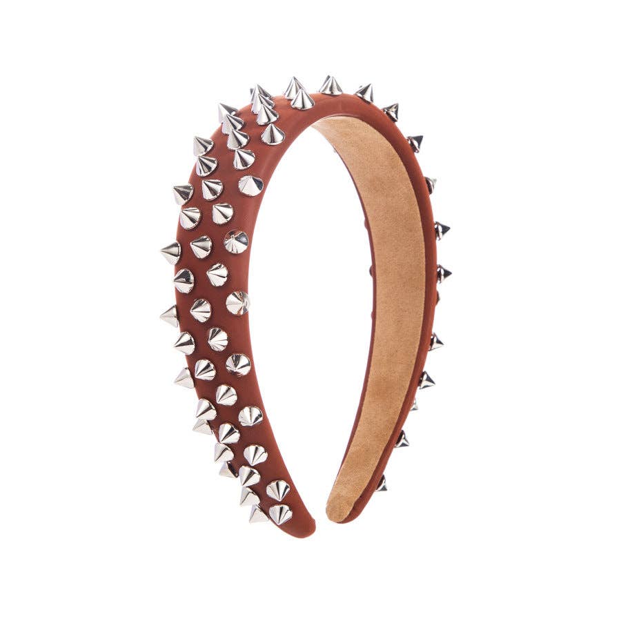 
                  
                    Genuine Leather Riveted Headband
                  
                