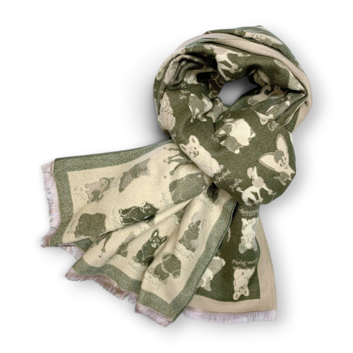 
                  
                    Dog Breeds Reversible Cashmere Blend Winter Scarf
                  
                
