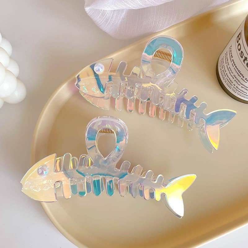 
                  
                    Iridescent Fishbone Hair Claw
                  
                
