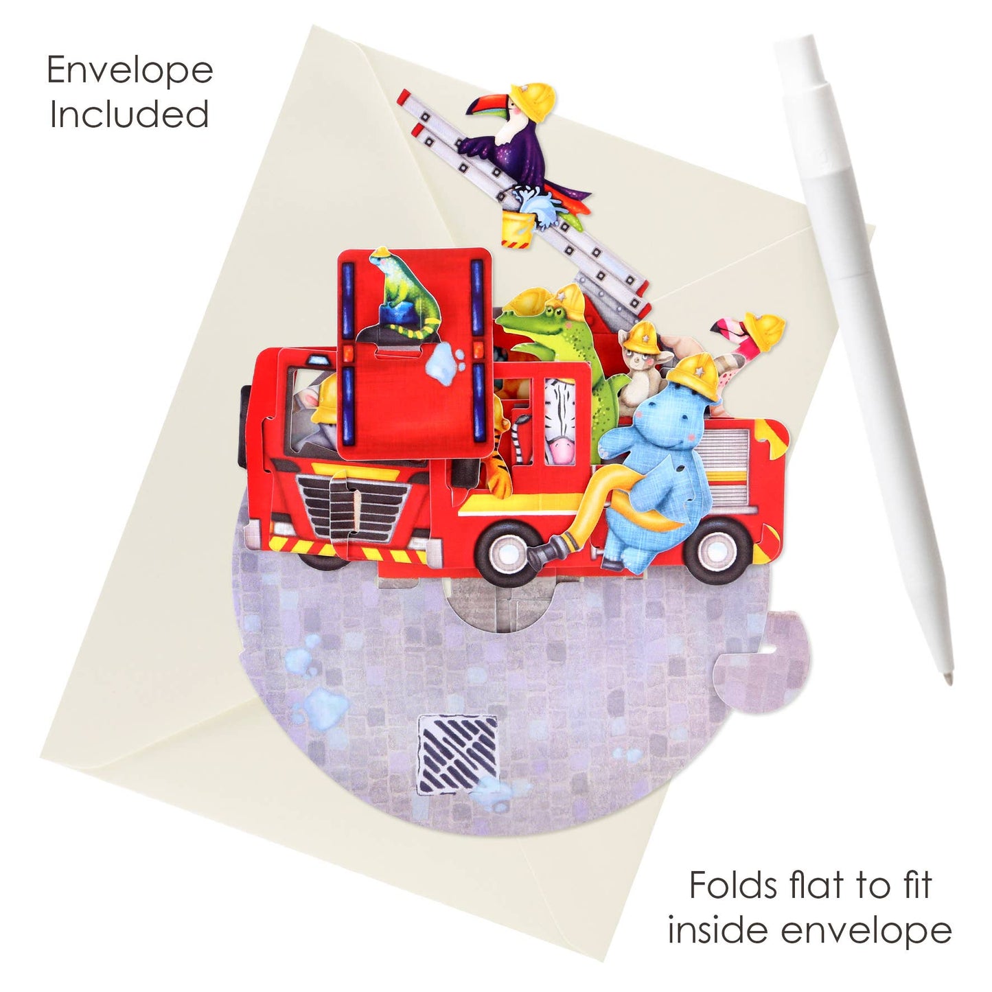 
                  
                    Fire Truck 3D Card
                  
                