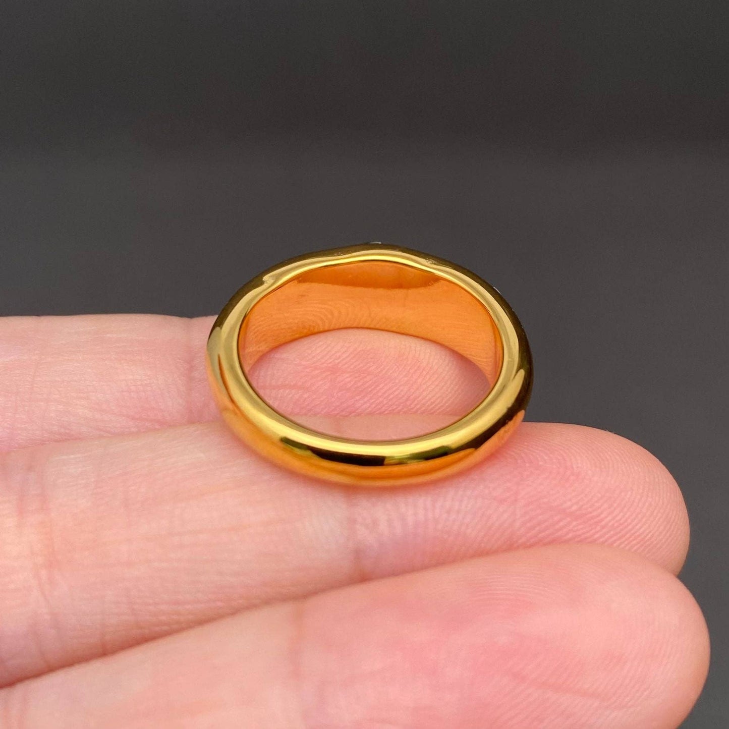 
                  
                    Colored CZ Inlaid Ring
                  
                