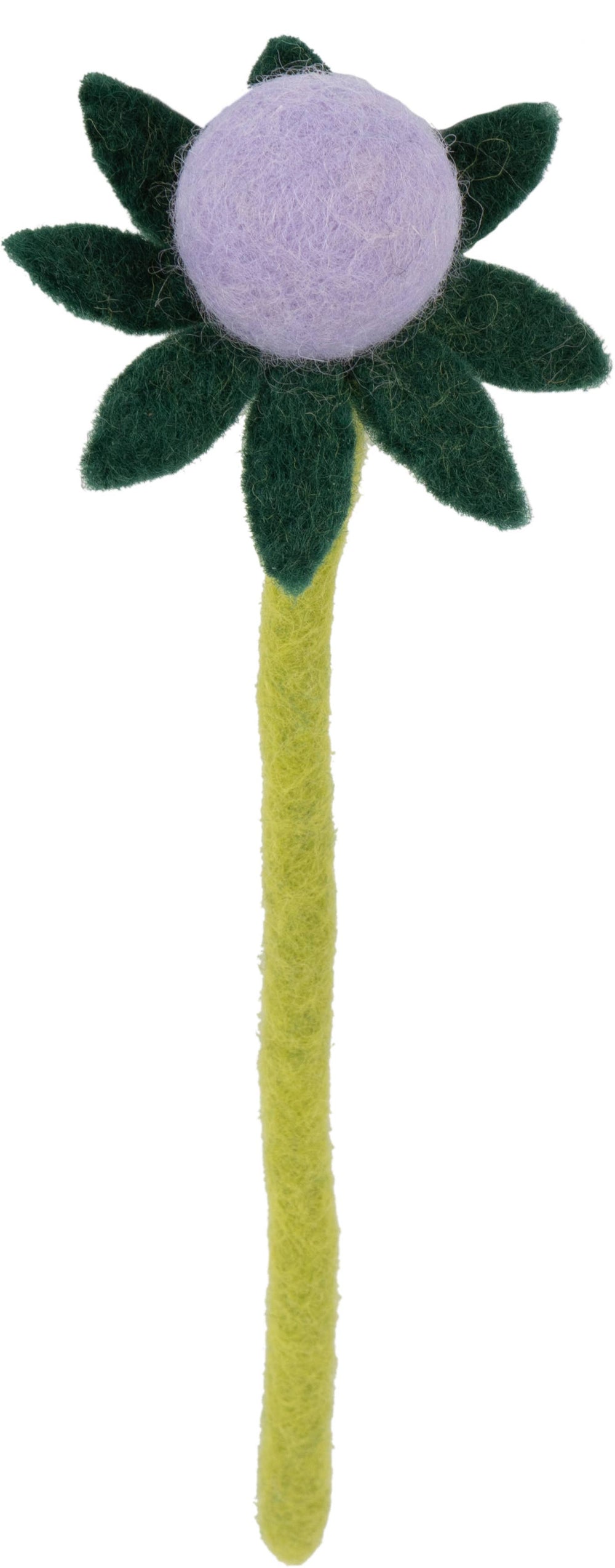 Felt Stem: Lavender + Green Petals