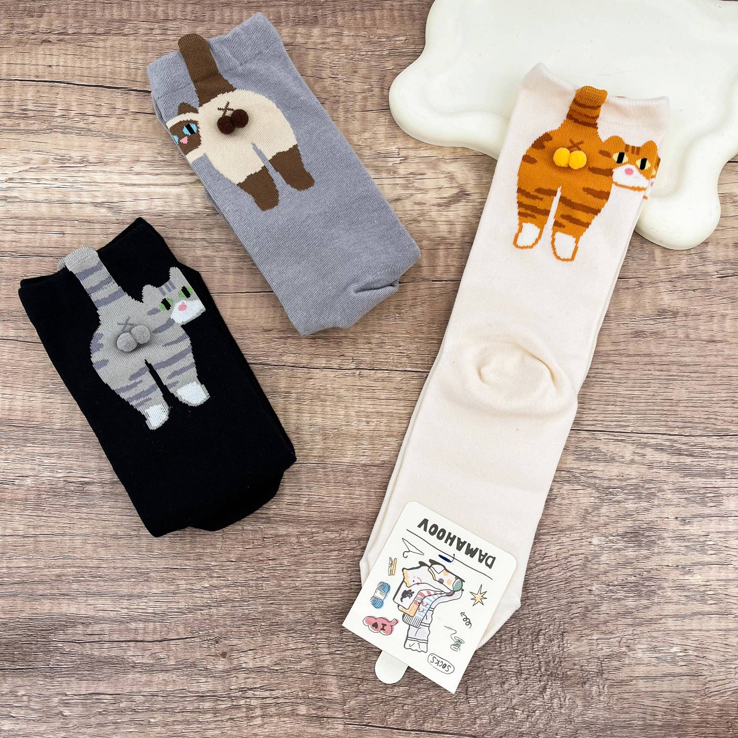 
                  
                    Cat Booty Mid-Calf Socks
                  
                