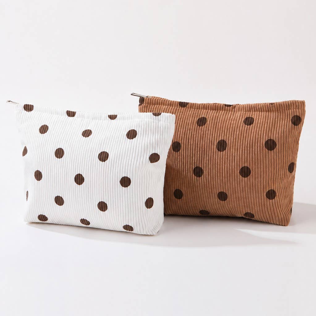 
                  
                    Polka Dot Corduroy Zip Pouch
                  
                