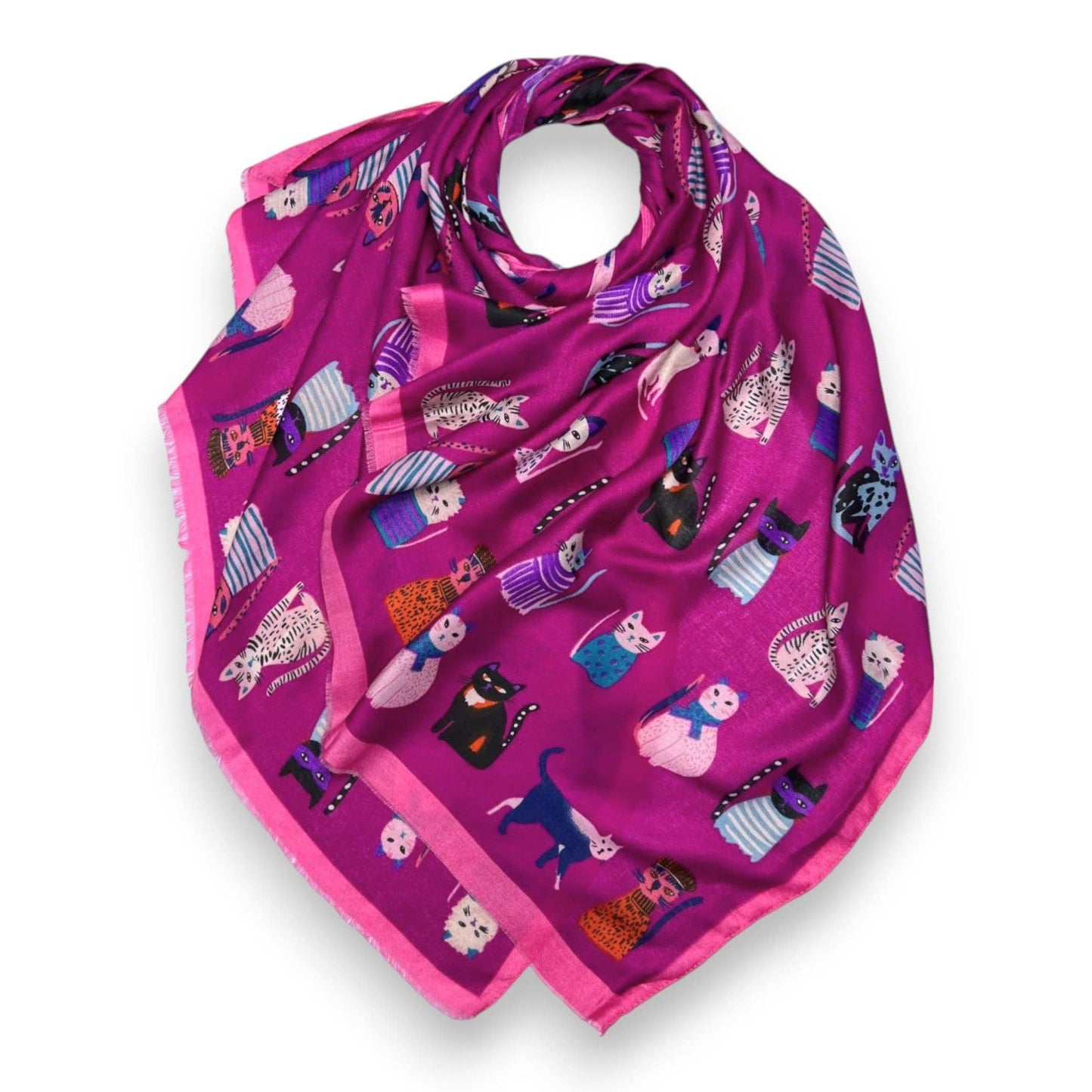 
                  
                    Cat Characters Cotton Blend Scarf
                  
                