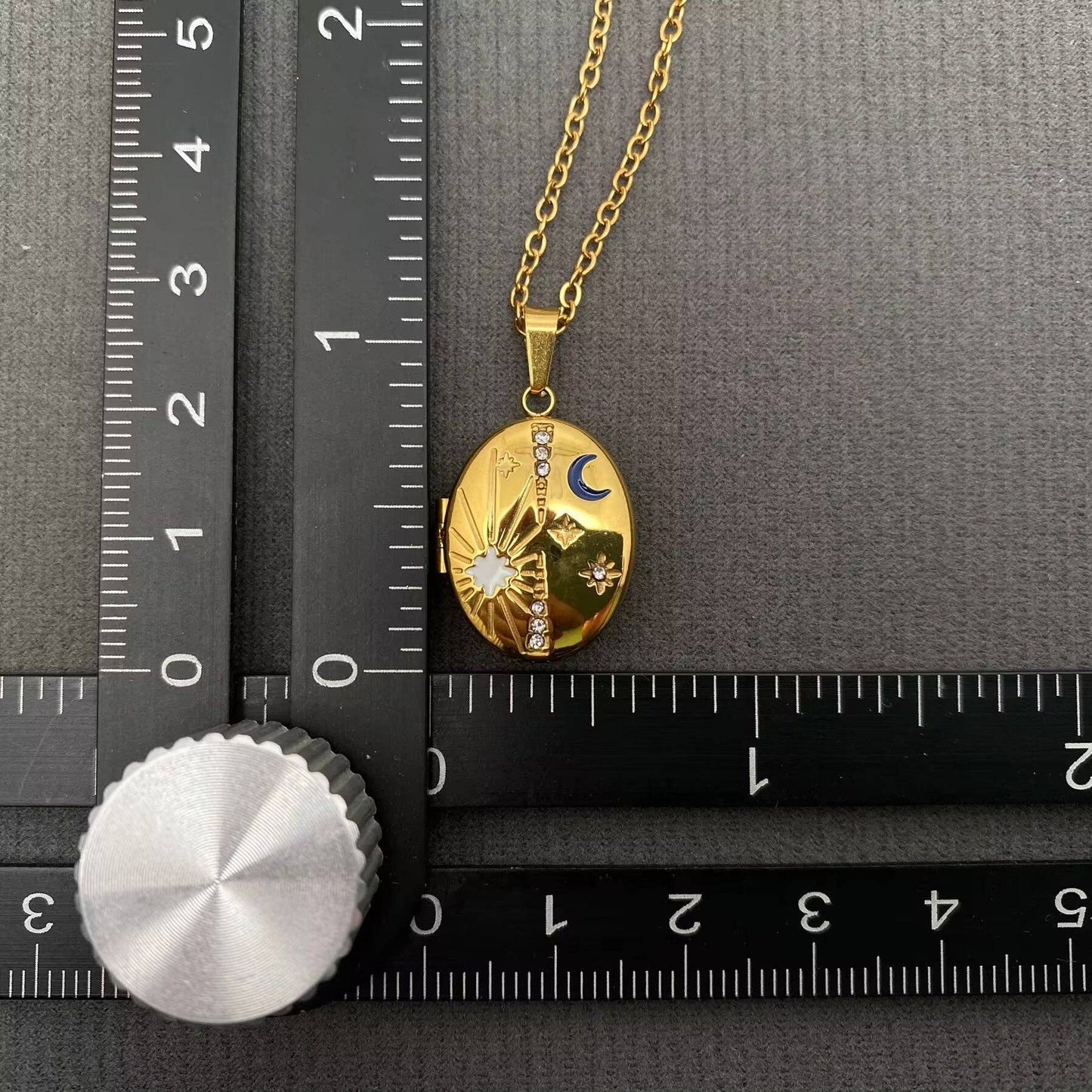 
                  
                    Stars + Moon Locket Necklace
                  
                