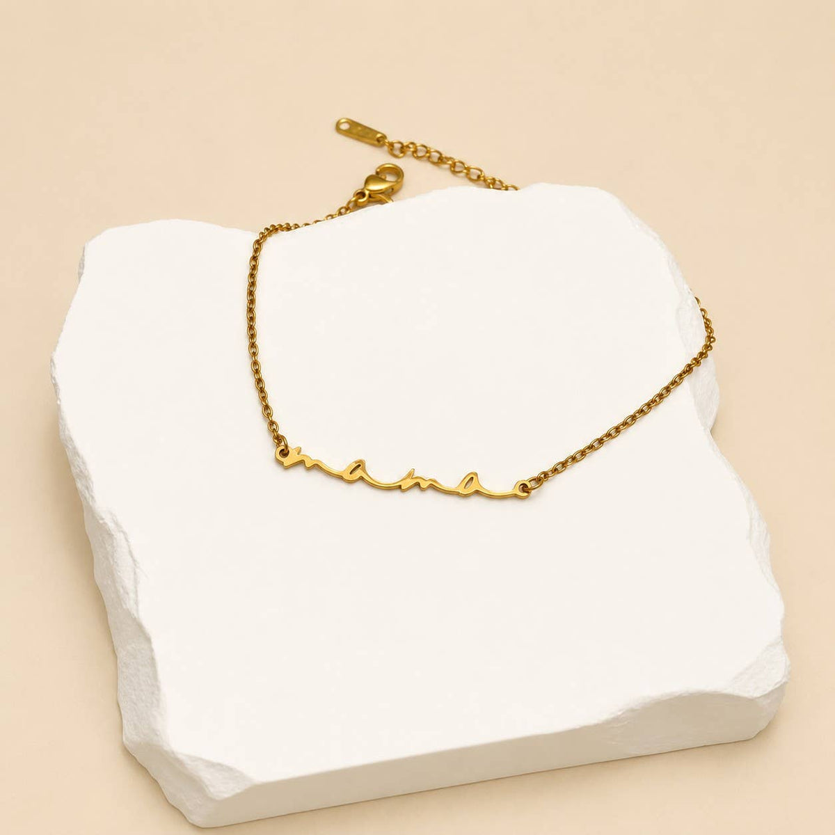 
                  
                    "Mama" Script Bracelet
                  
                