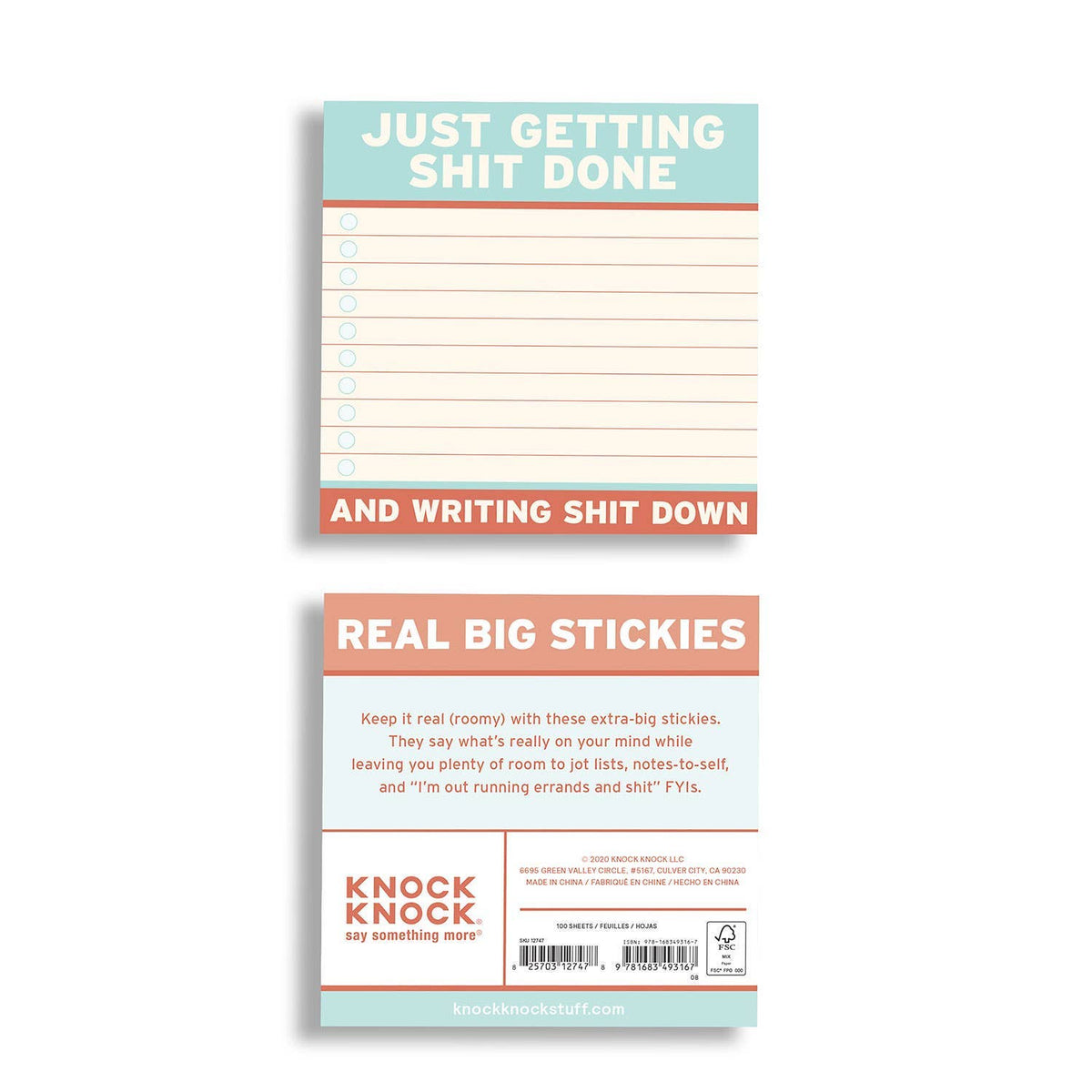 
                  
                    Getting Shit Done Large Sticky Notes: 4"x4" Sticky Notes
                  
                