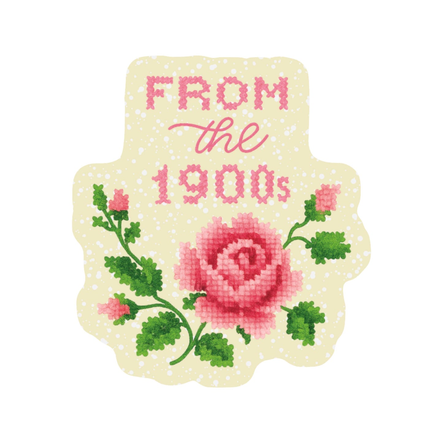 
                  
                    From the 1900s Cross Stitch Vinyl Sticker
                  
                