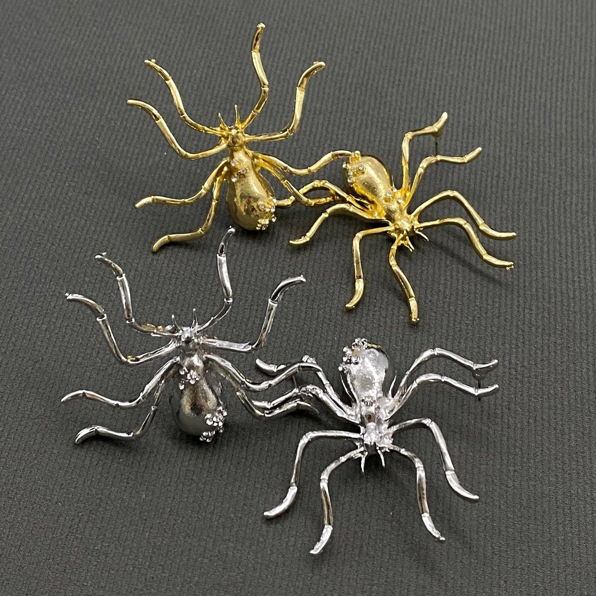 
                  
                    Oversized Creeping Spider Post Earrings
                  
                