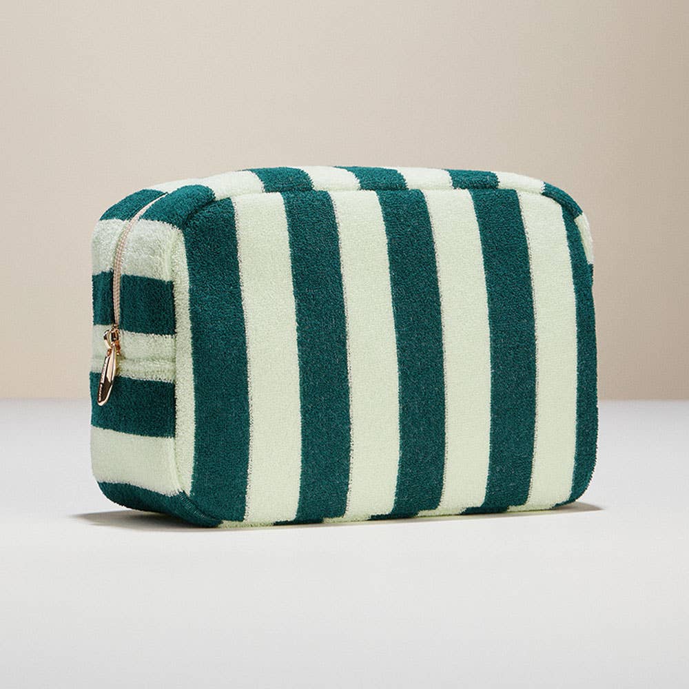 
                  
                    Cotton Terry Cabana Striped Zip Pouch
                  
                