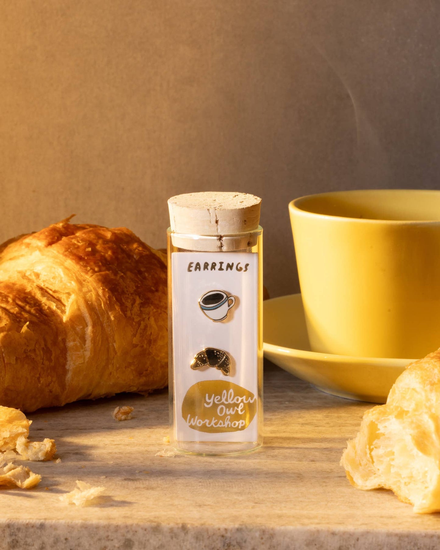 
                  
                    Croissant & Coffee Earrings by Yellow Owl
                  
                