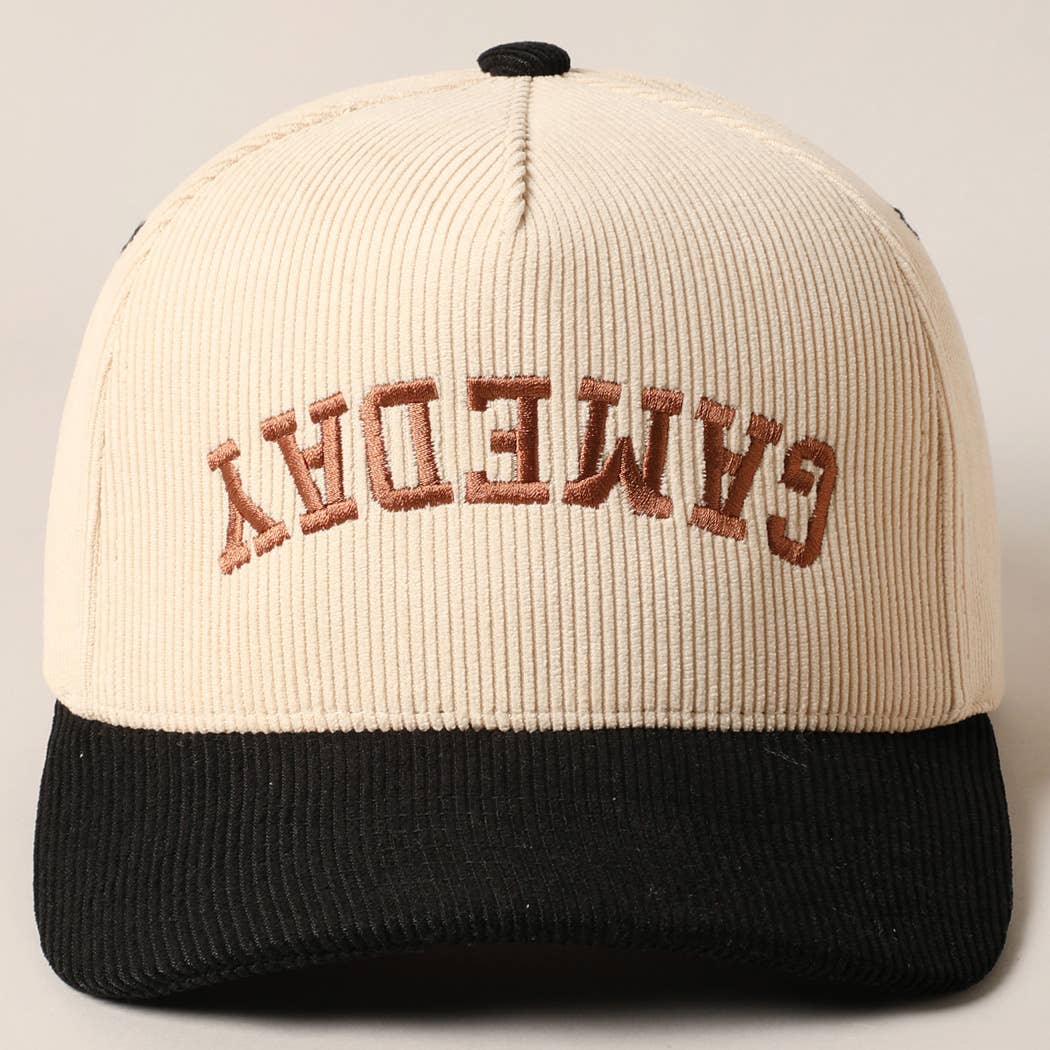 
                  
                    Upside Down "Game Day" Corduroy Cap
                  
                