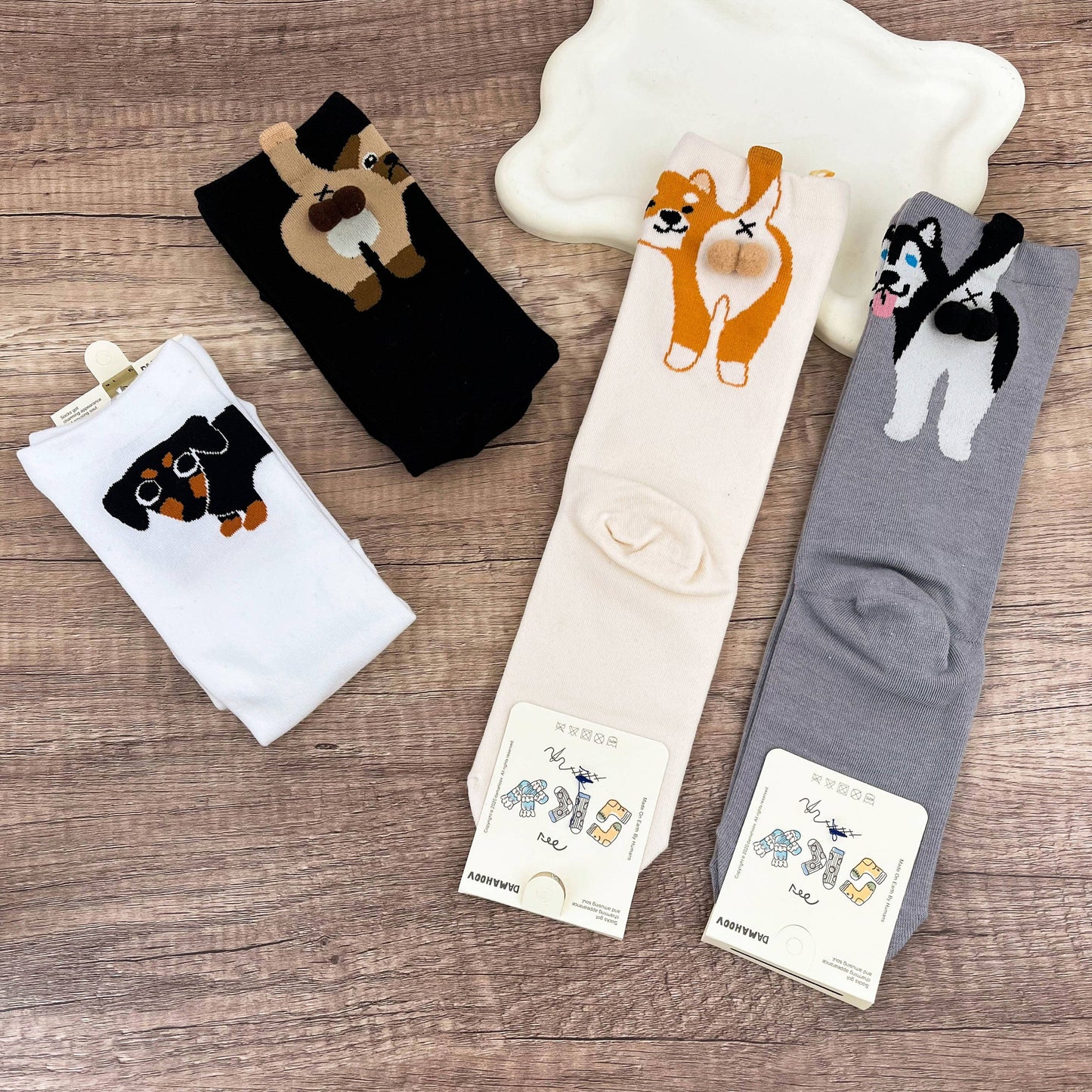
                  
                    Puppy Booty Mid Calf Socks
                  
                