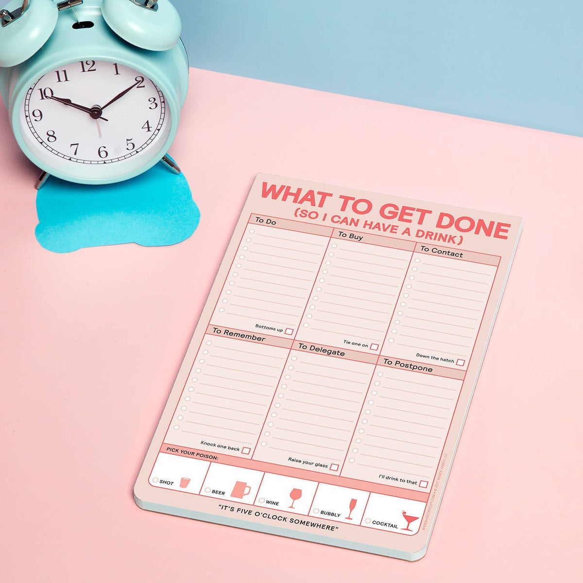 
                  
                    "What to Get Done So I Can Have a Drink" Notepad
                  
                