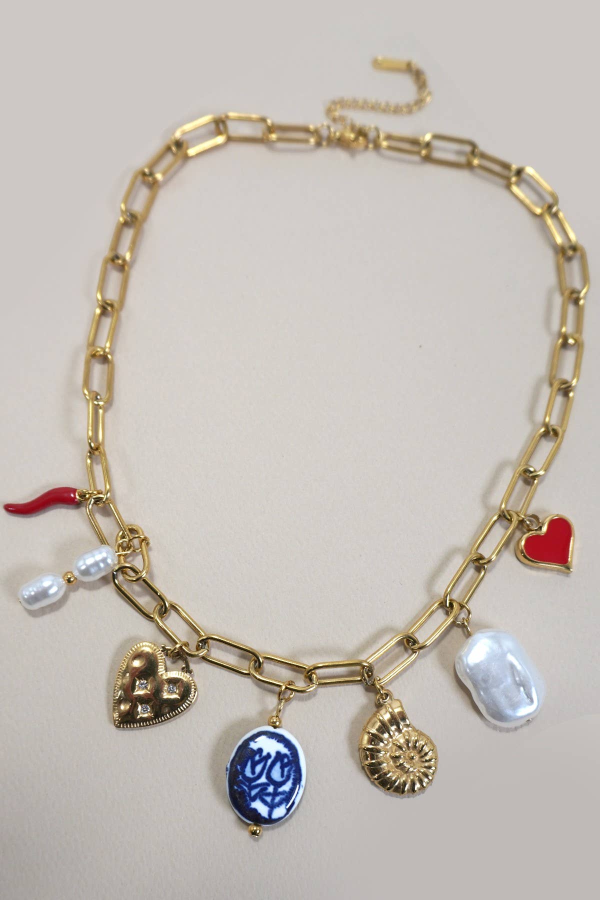 
                  
                    Bold Charms Paperclip Necklace
                  
                