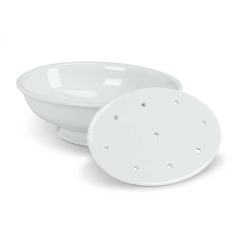 
                  
                    Porcelain Strainer Soap Dish
                  
                