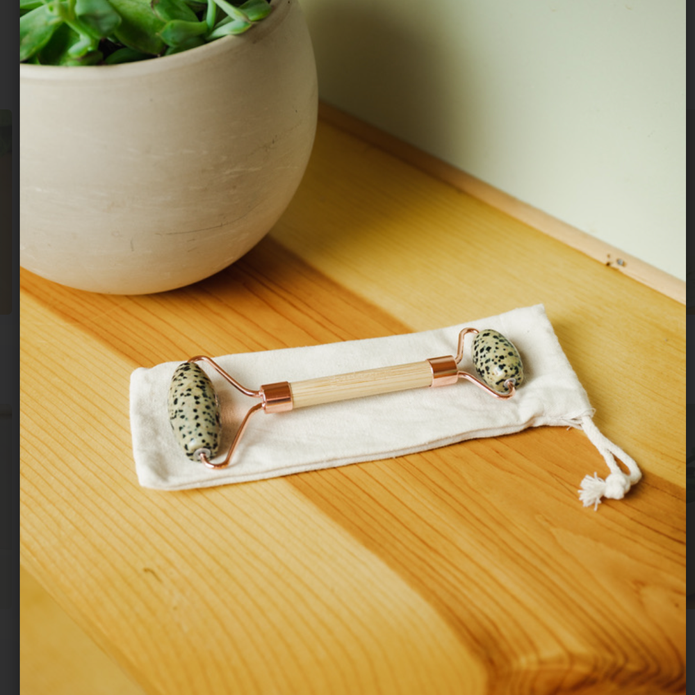 
                  
                    Stone + Bamboo Facial Massage Roller
                  
                