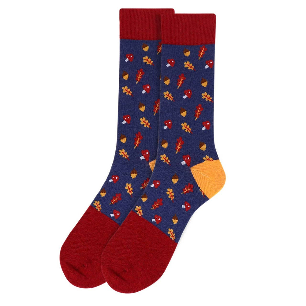 Men's Novelty Socks: Autumn Acorns
