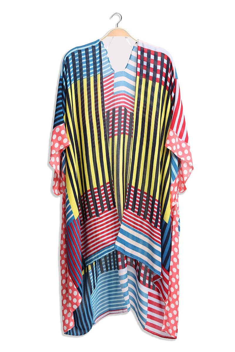 
                  
                    Women's Viscose Color Print Kimono Cover-Up
                  
                