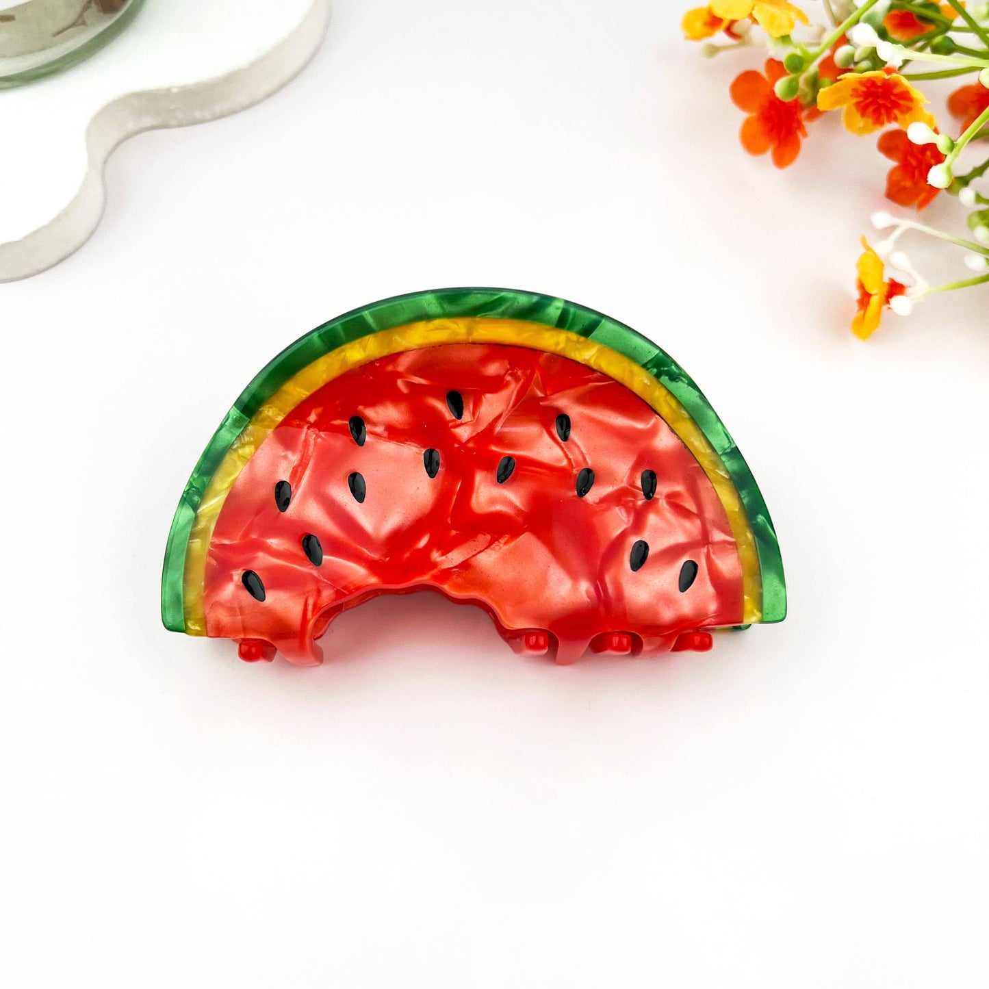 
                  
                    Pearlescent Watermelon Hair Claw
                  
                