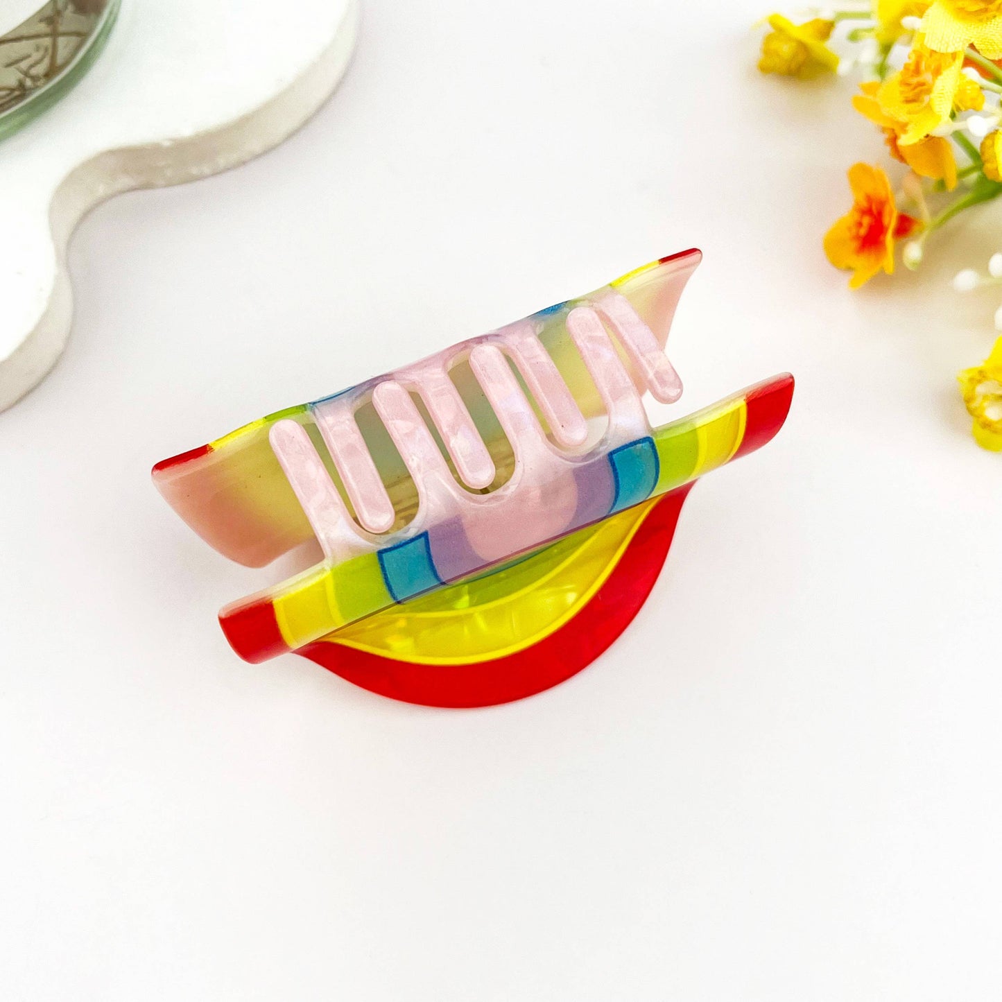 
                  
                    Pearlescent Rainbow Hair Claw
                  
                