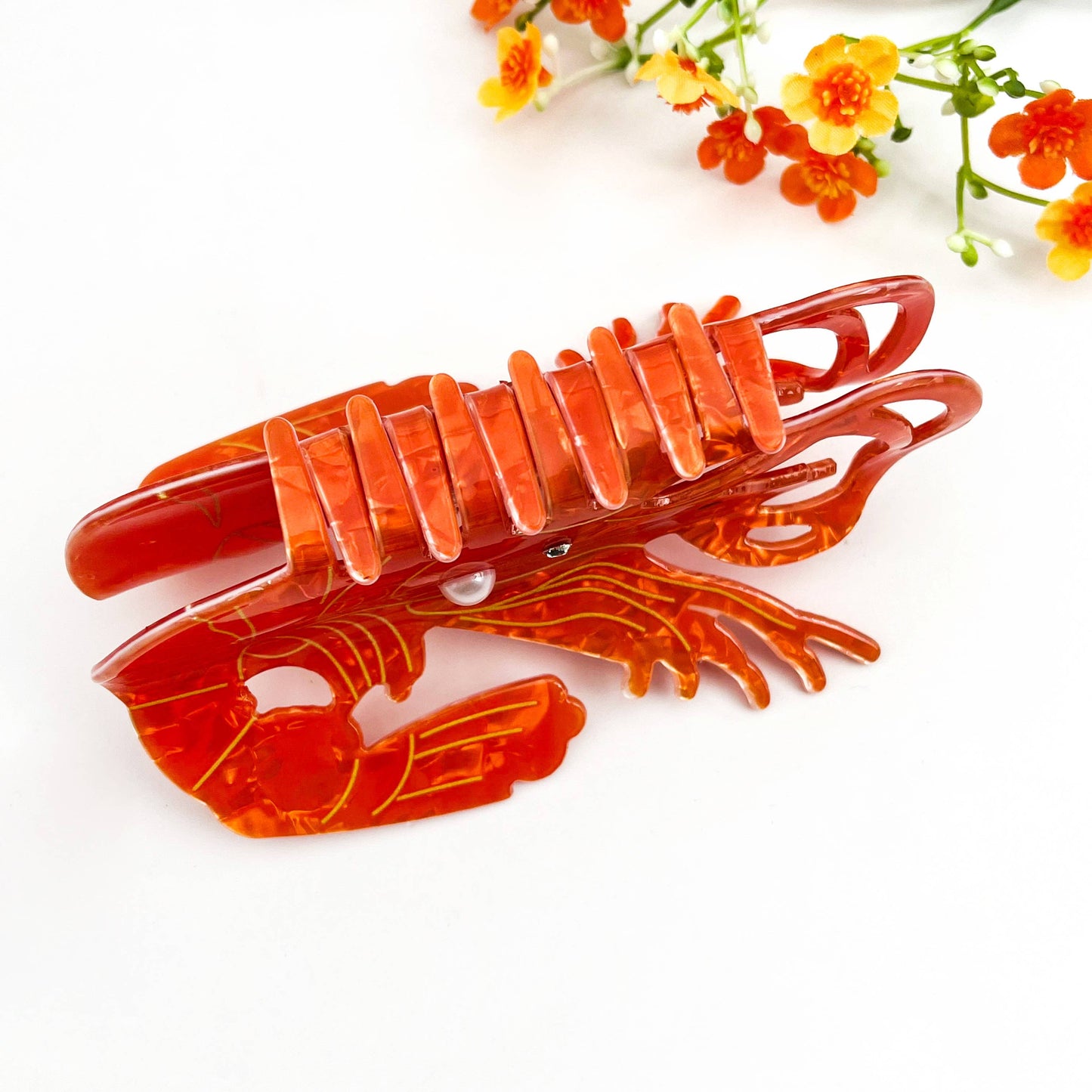 
                  
                    Lobster Pearl and Jewel Embellished Hair Claw
                  
                