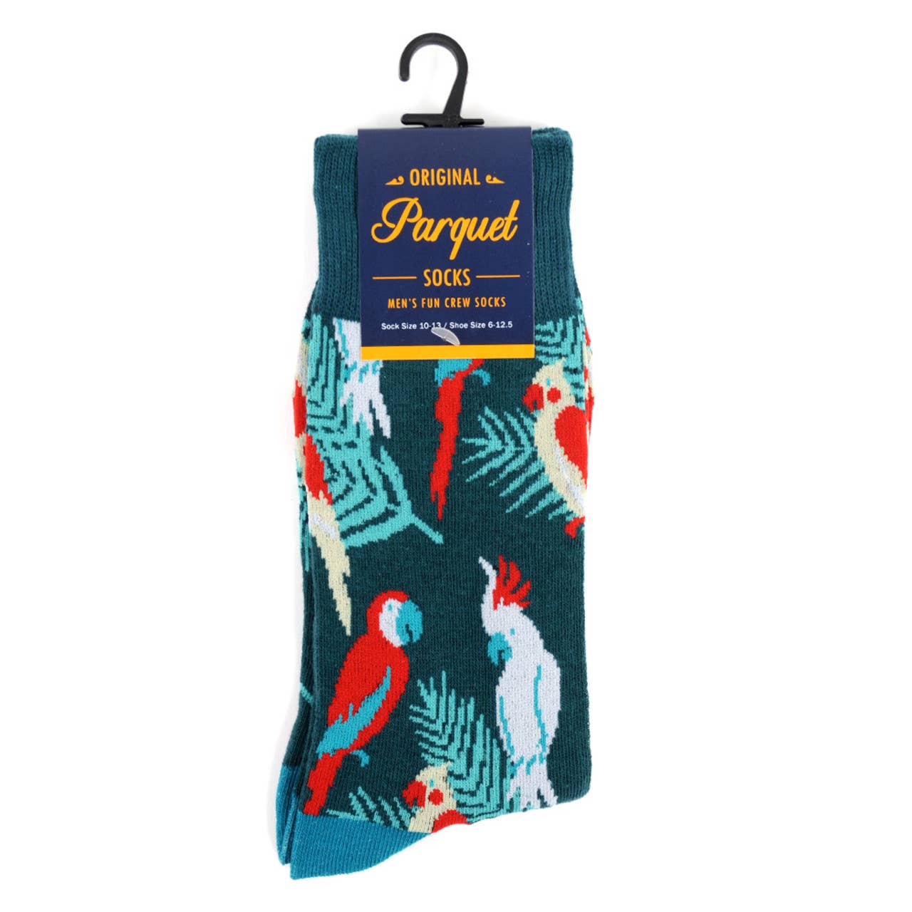 
                  
                    Men's Novelty Socks: Tropical Birds
                  
                