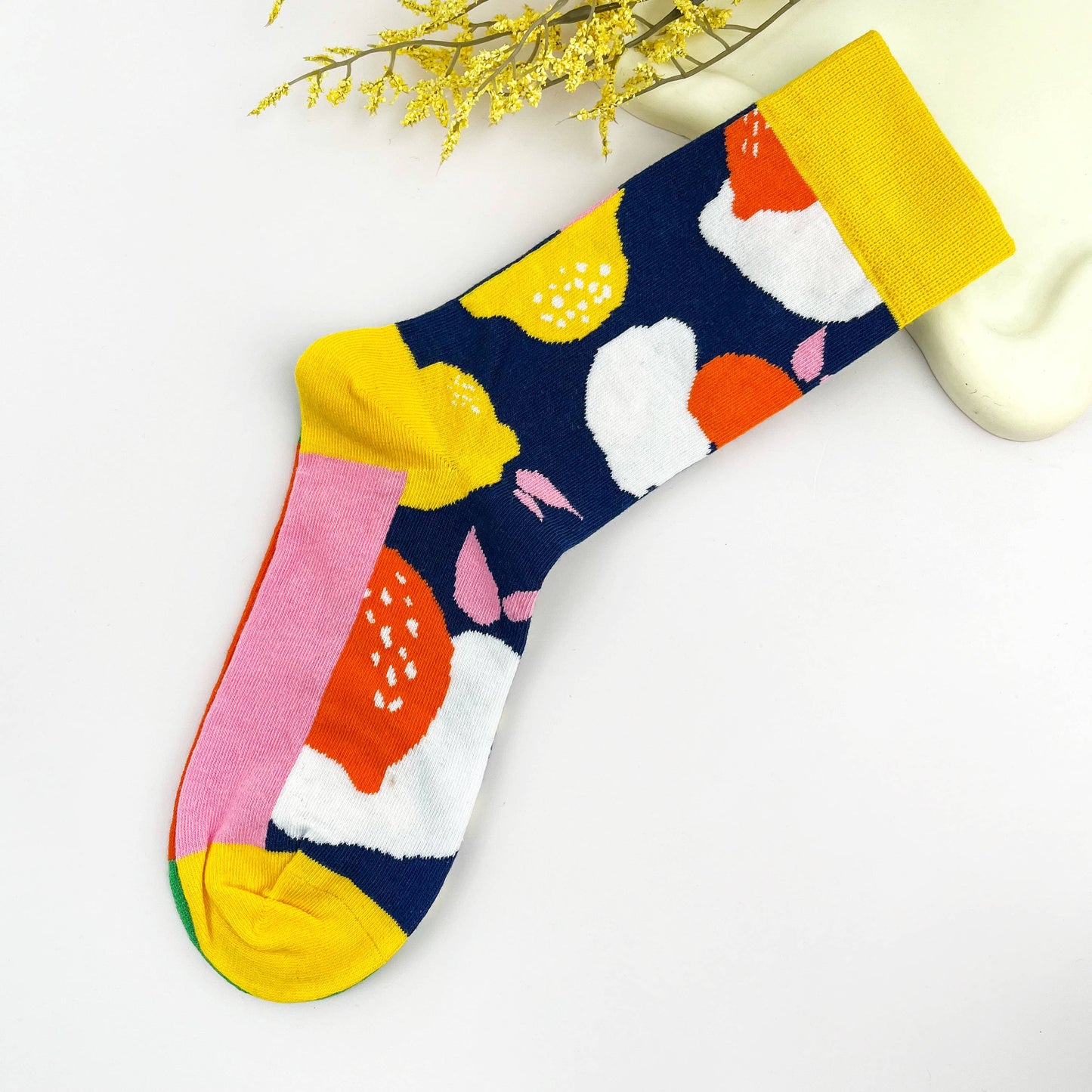 
                  
                    Color Block Citrus Mismatch Crew Socks
                  
                