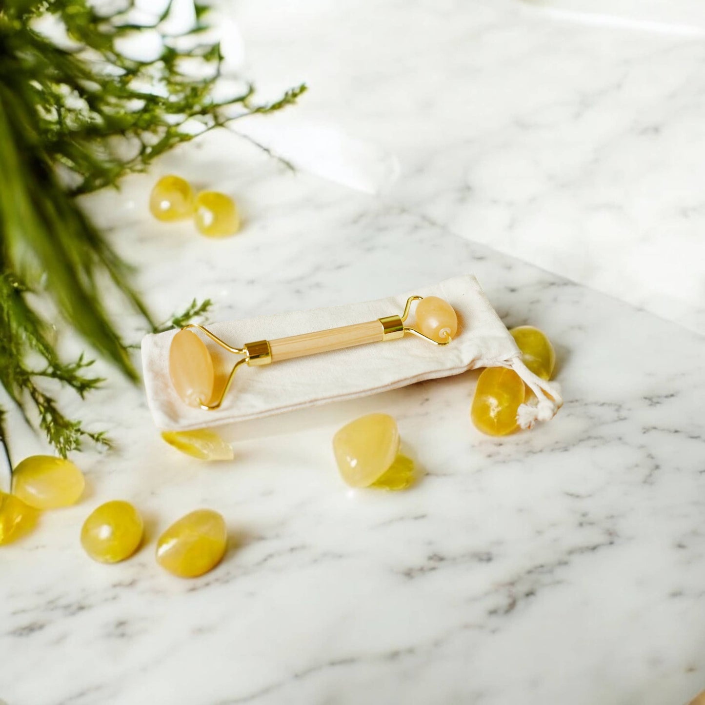 
                  
                    Stone + Bamboo Facial Massage Roller
                  
                
