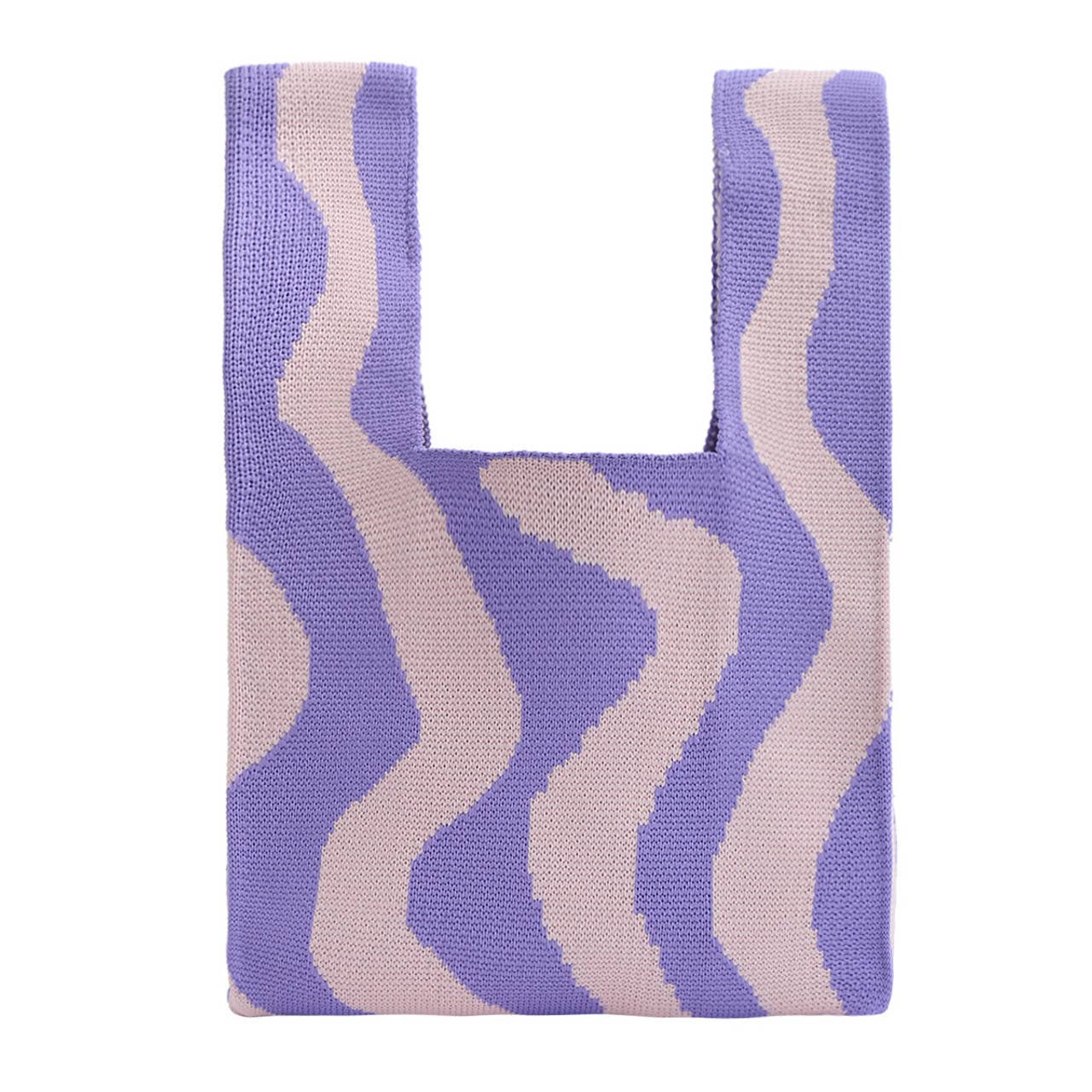 
                  
                    Knitted Tote - Lavender Waves
                  
                