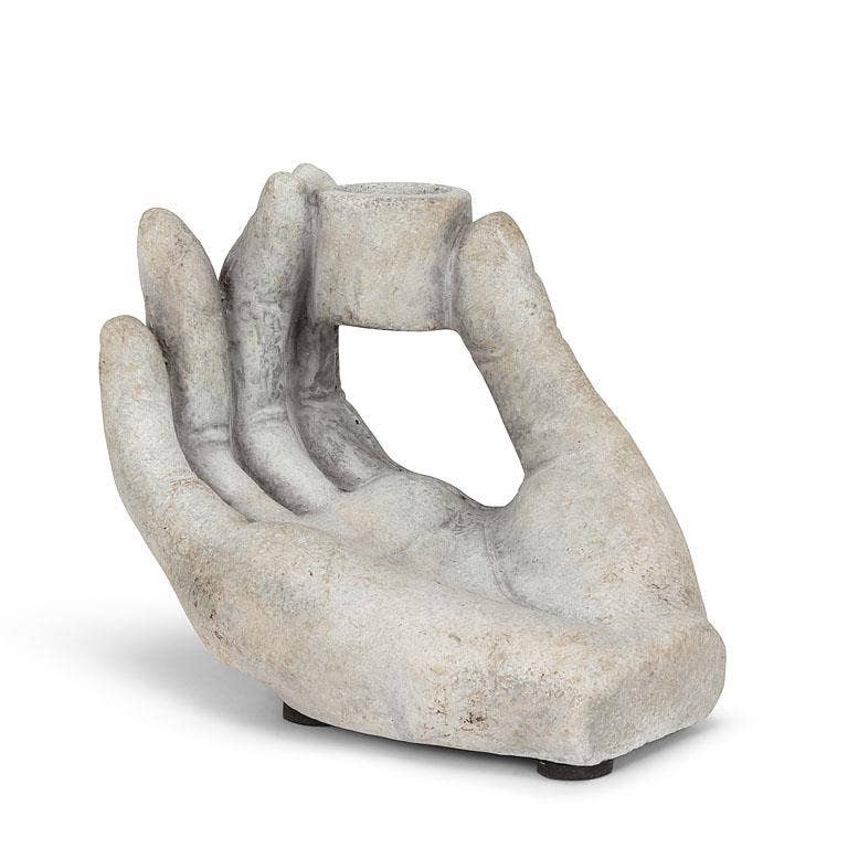 
                  
                    Cement Hand Taper Holder: -4"H
                  
                