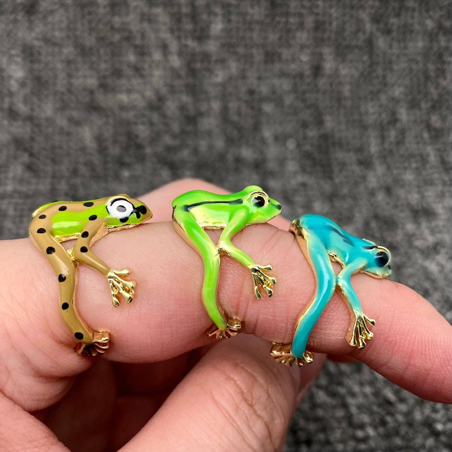 
                  
                    Enamel Tree Frog Ring or Branch Adornment
                  
                