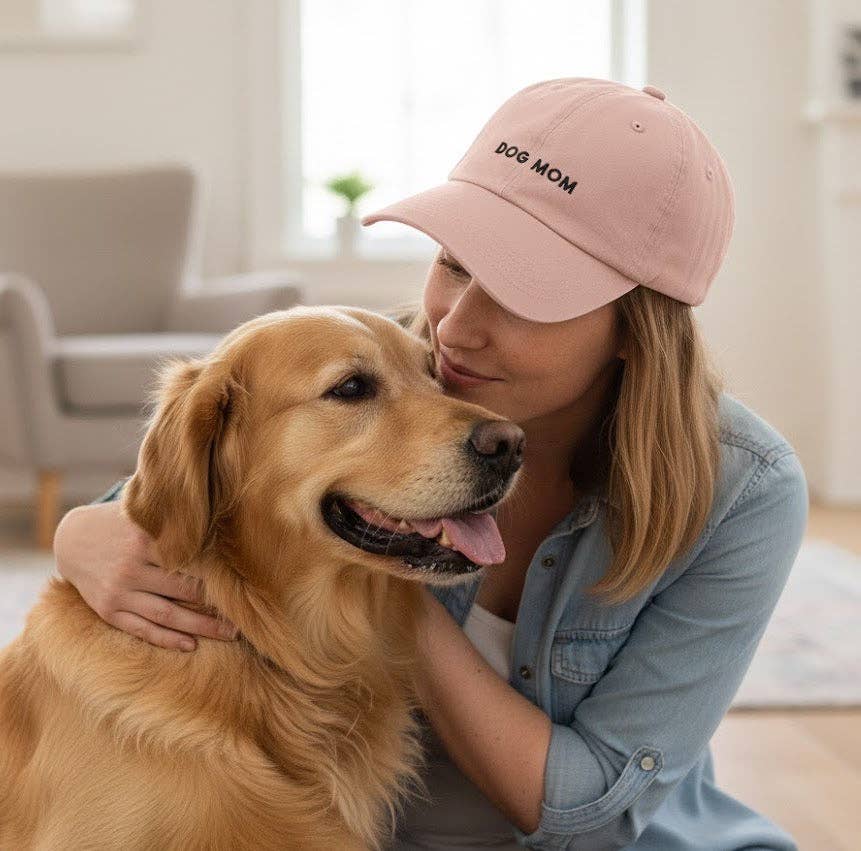 
                  
                    "Dog Mom" Embroidered Baseball Cap
                  
                