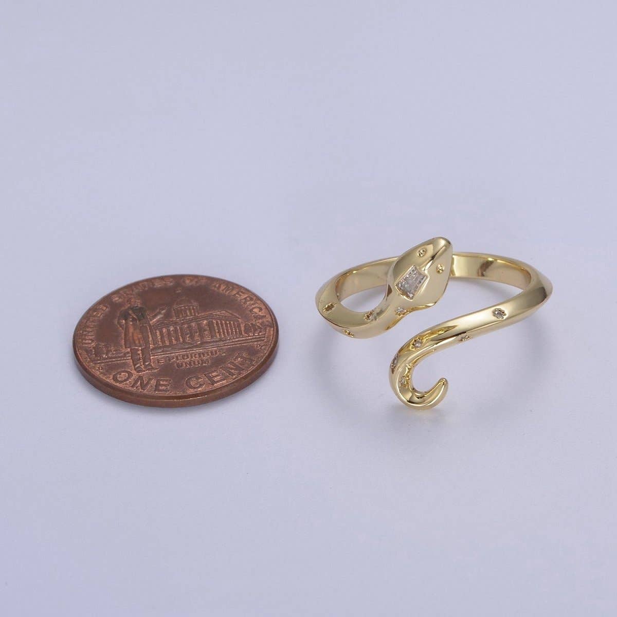 
                  
                    Micro Pave Adjustable Serpent Ring
                  
                
