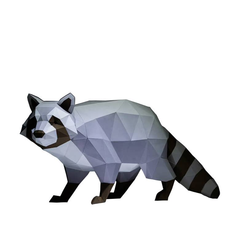 
                  
                    Raccoon 3D Kirigami Model
                  
                